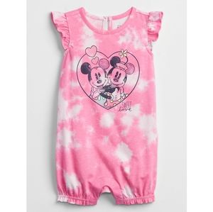 Baby GAP Minnie Mickey Tye-dye Jumpsuit, 6-12 months, Valentine's Day